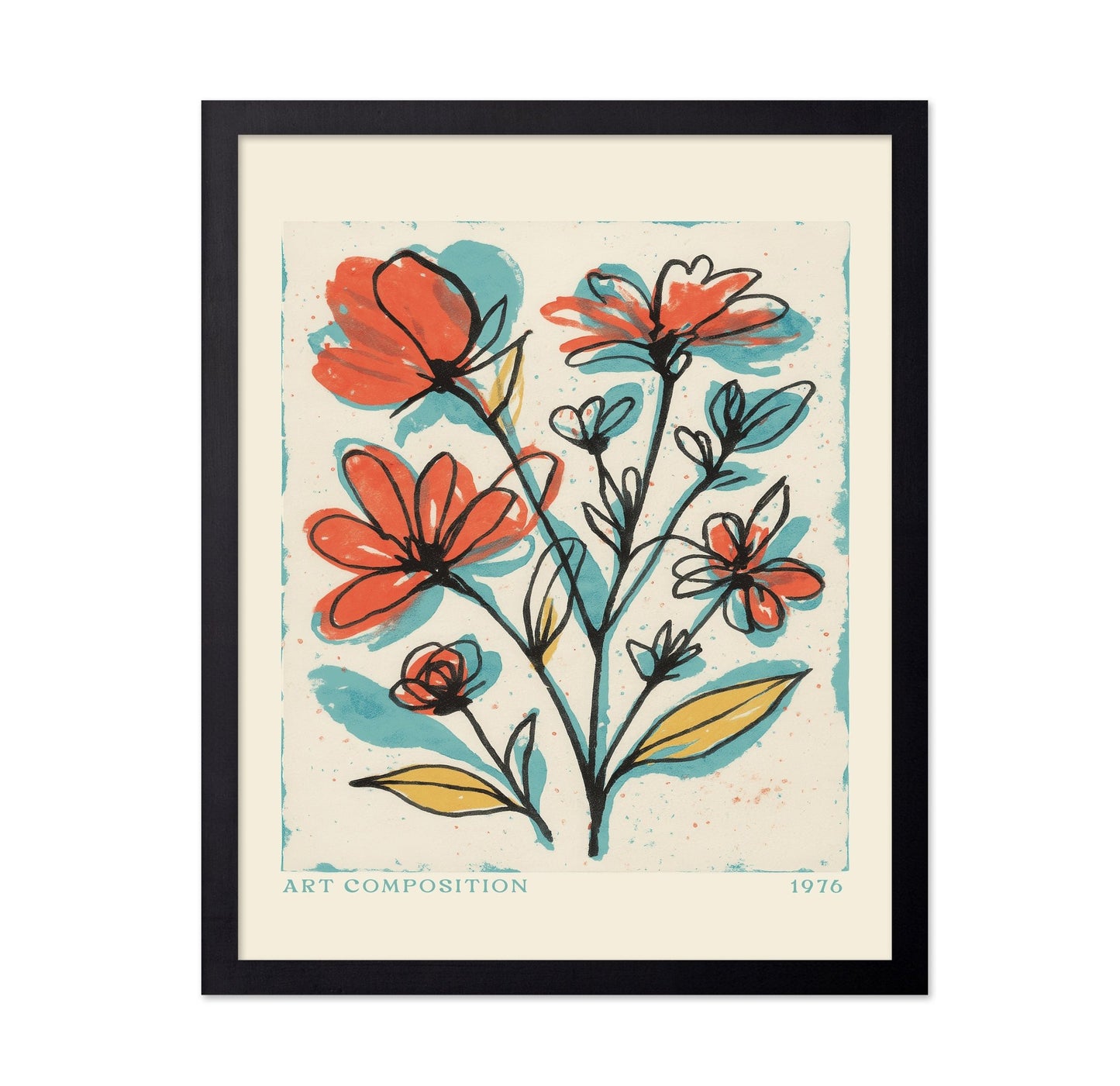 Colorful Floral Sketch No1