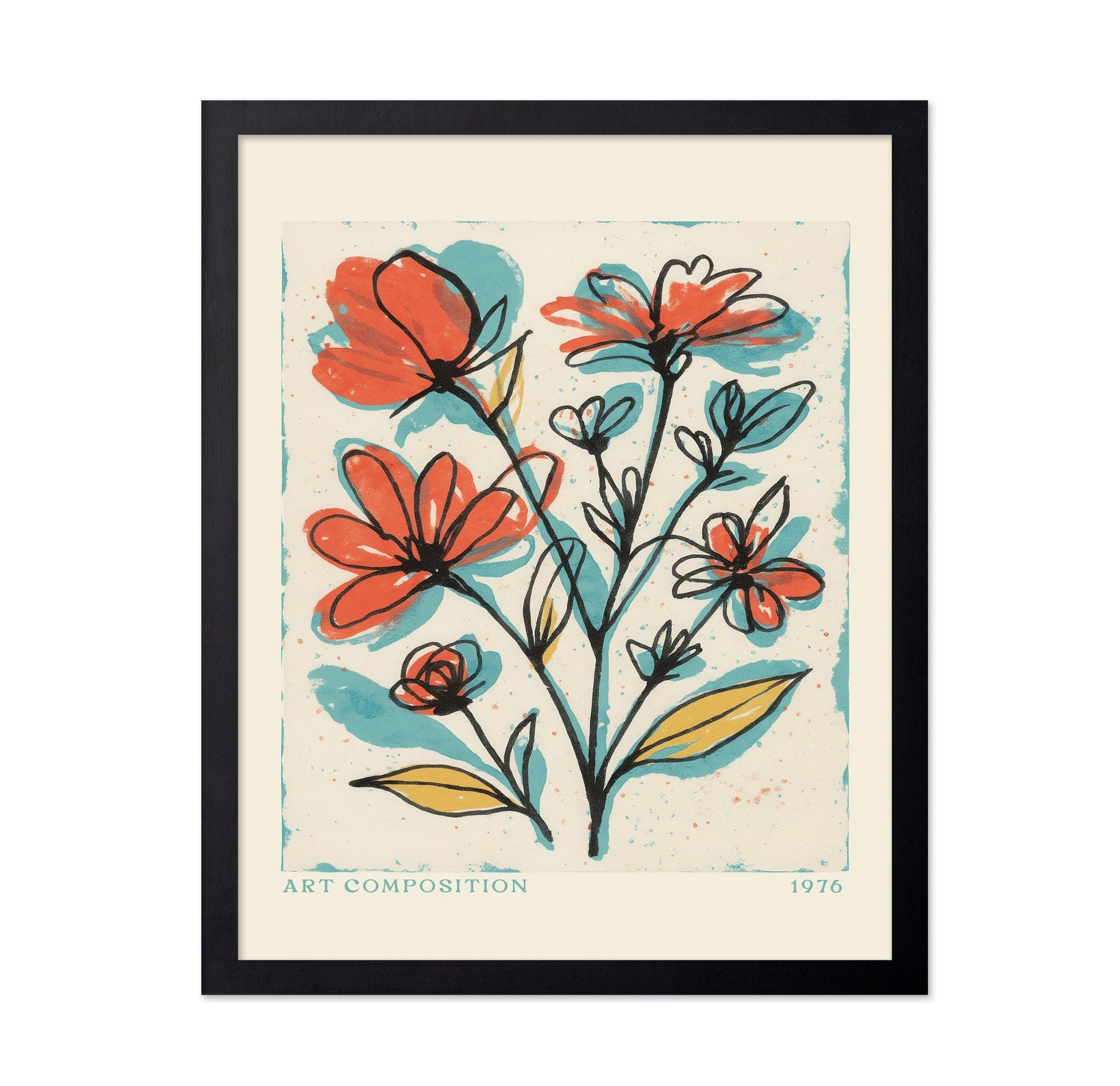 Colorful Floral Sketch No1