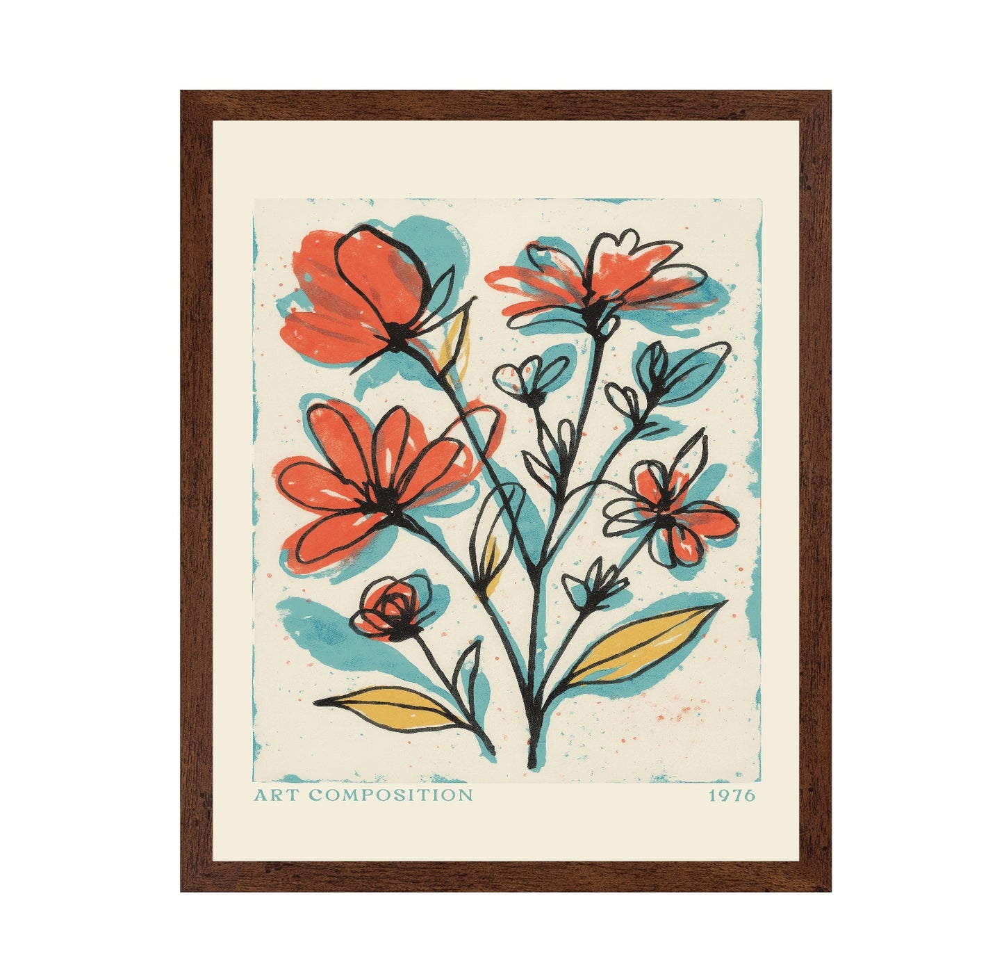 Colorful Floral Sketch No1