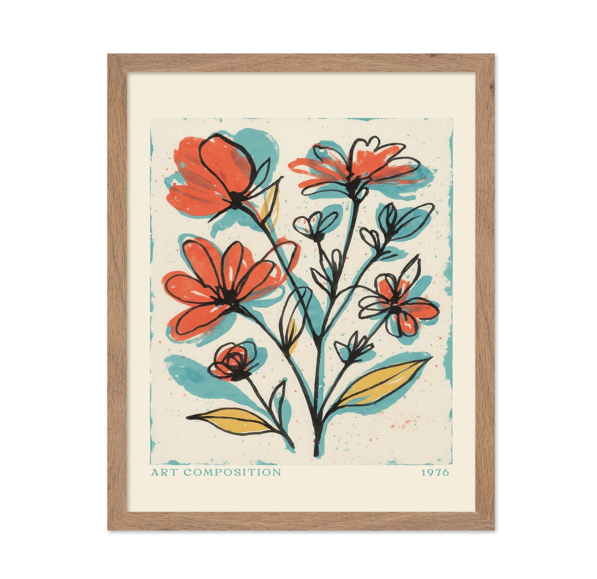 Colorful Floral Sketch No1
