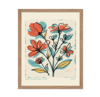 Colorful Floral Sketch No1