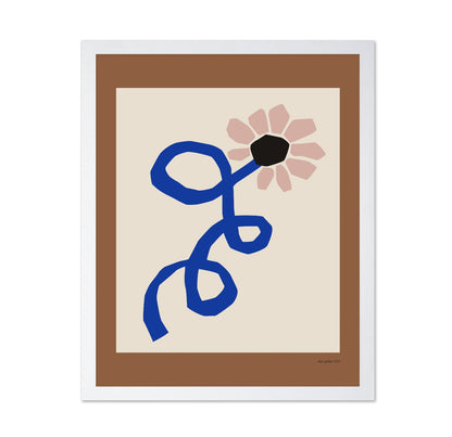 Blue Floral Sketch No2