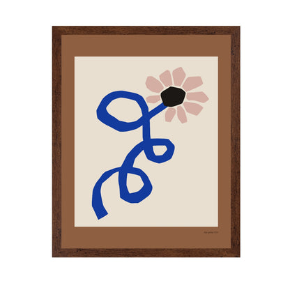 Blue Floral Sketch No2