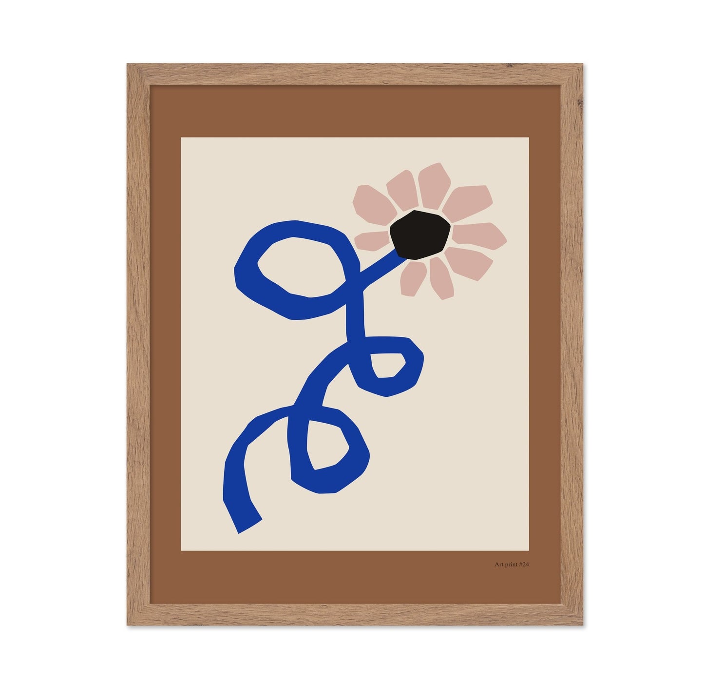 Blue Floral Sketch No2