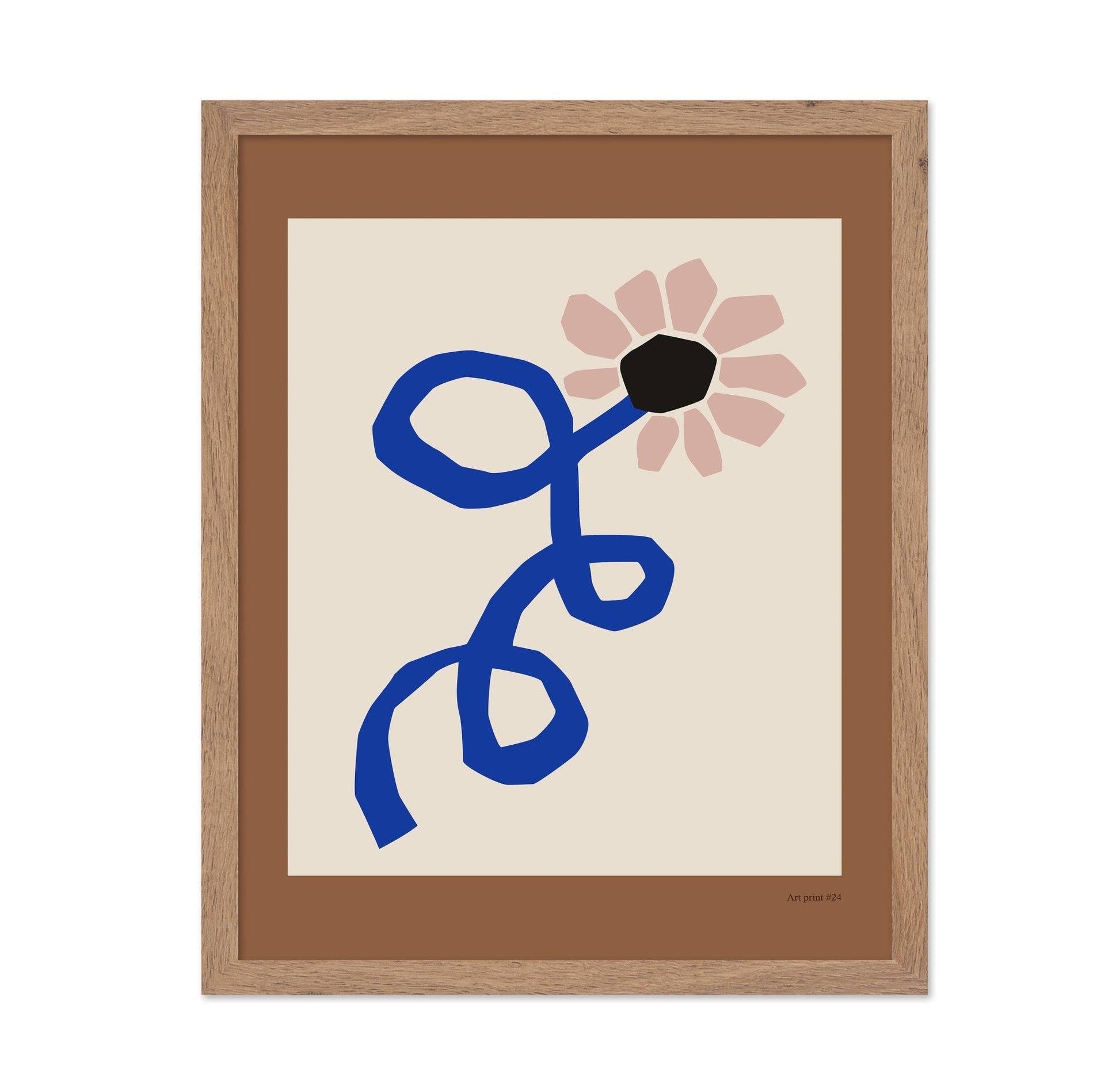 Blue Floral Sketch No2