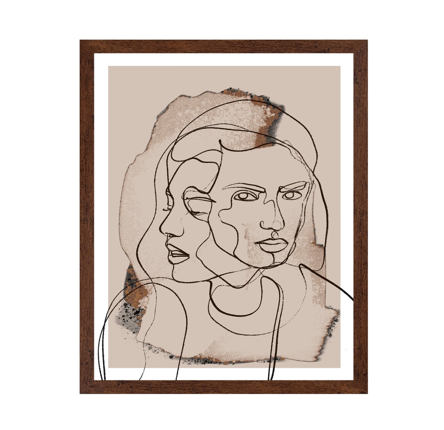 Dual Face Line Art