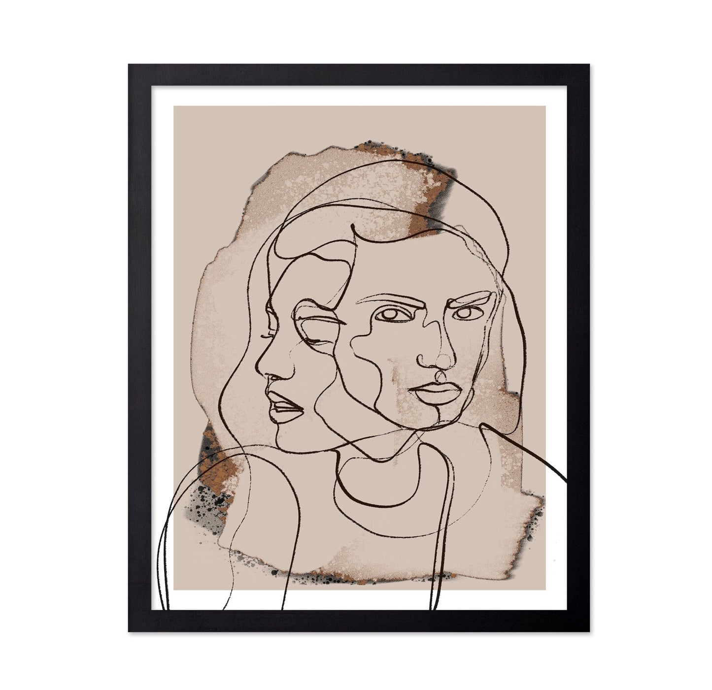 Dual Face Line Art