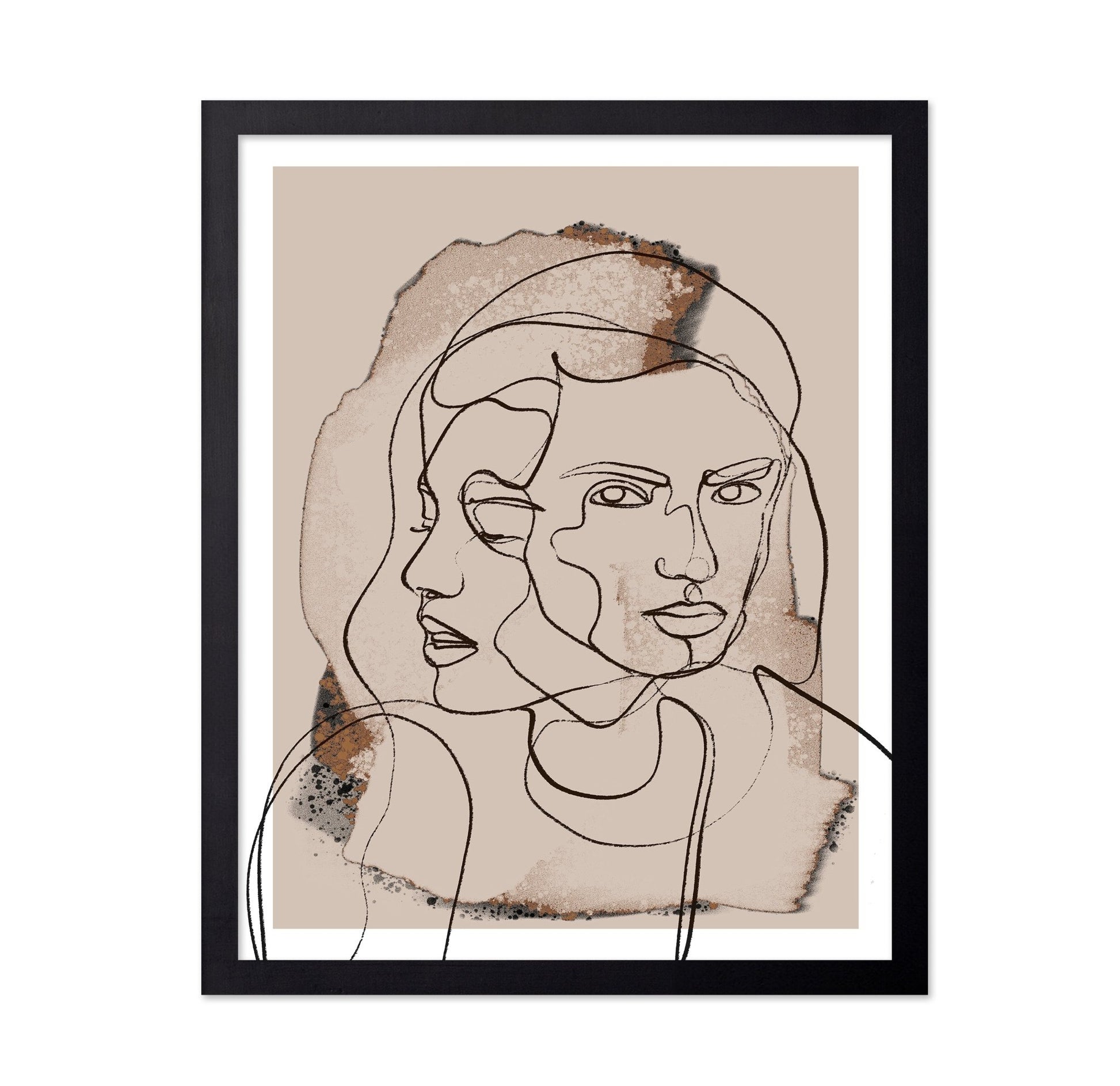 Dual Face Line Art