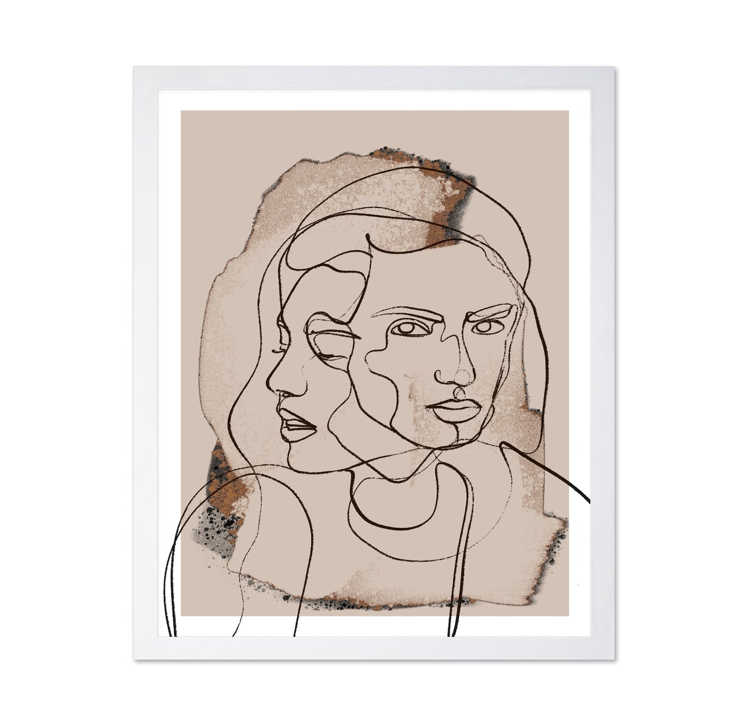 Dual Face Line Art