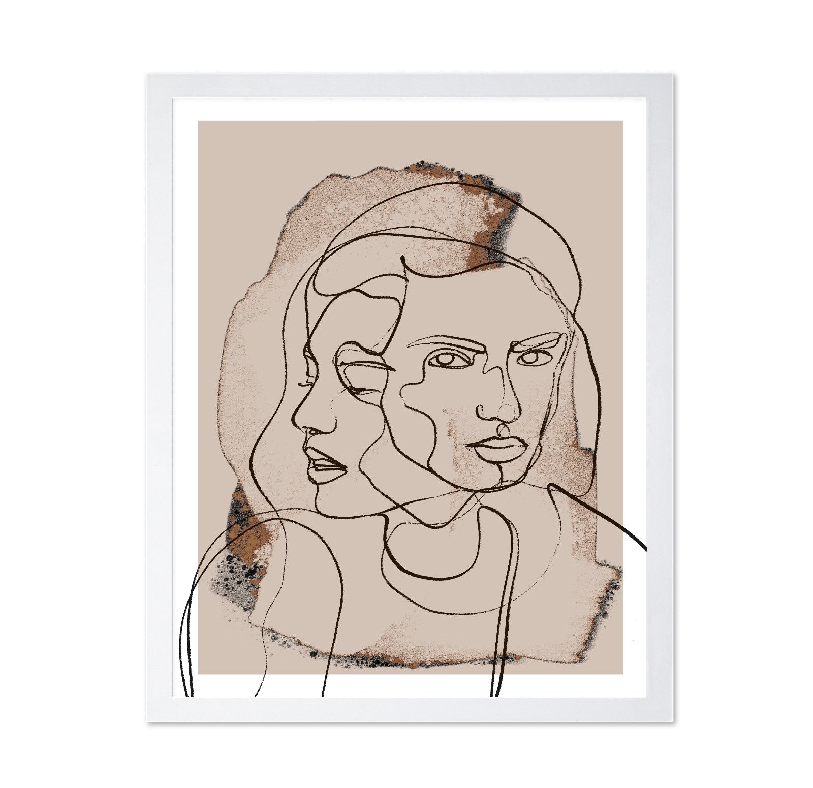 Dual Face Line Art