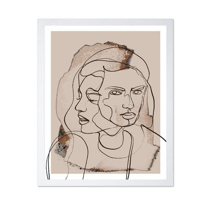 Dual Face Line Art