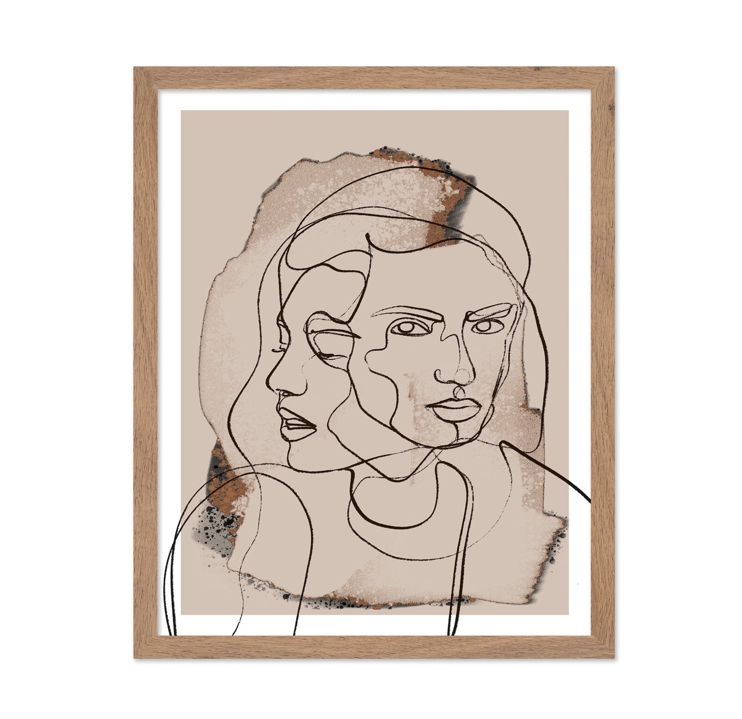 Dual Face Line Art