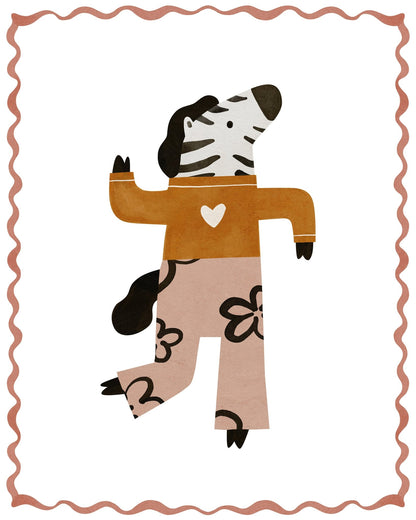 Dancing Zebra Dog
