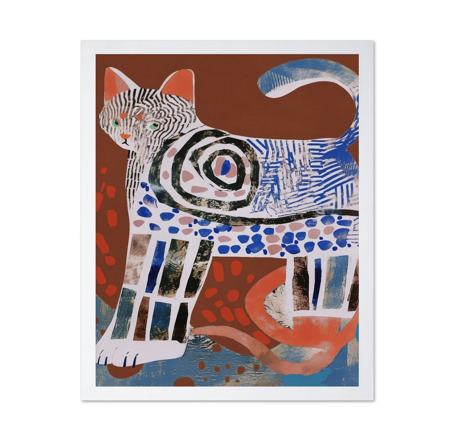 Patterned Cat Collage