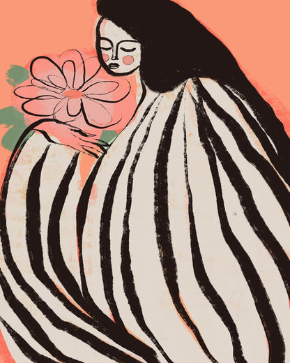 Woman With Flower No4
