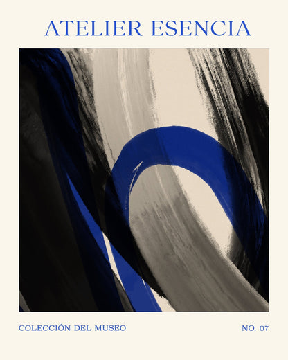 Blue Ribbon Abstract