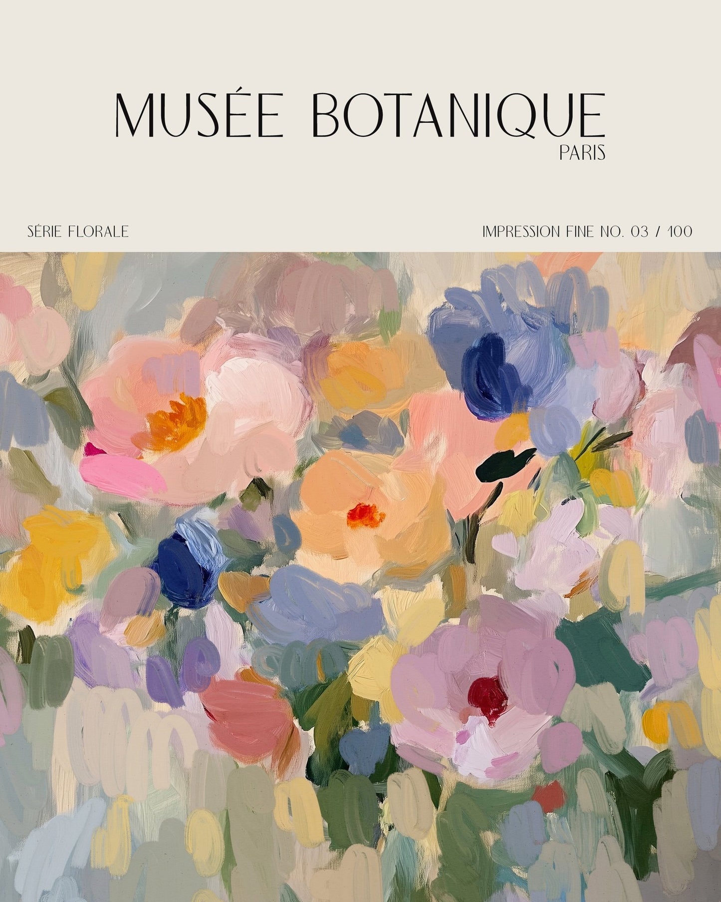 Pastel Floral Garden No1
