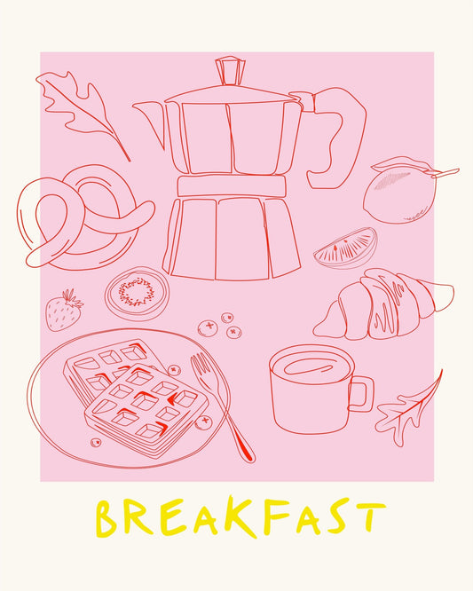 Breakfast Line Art No1