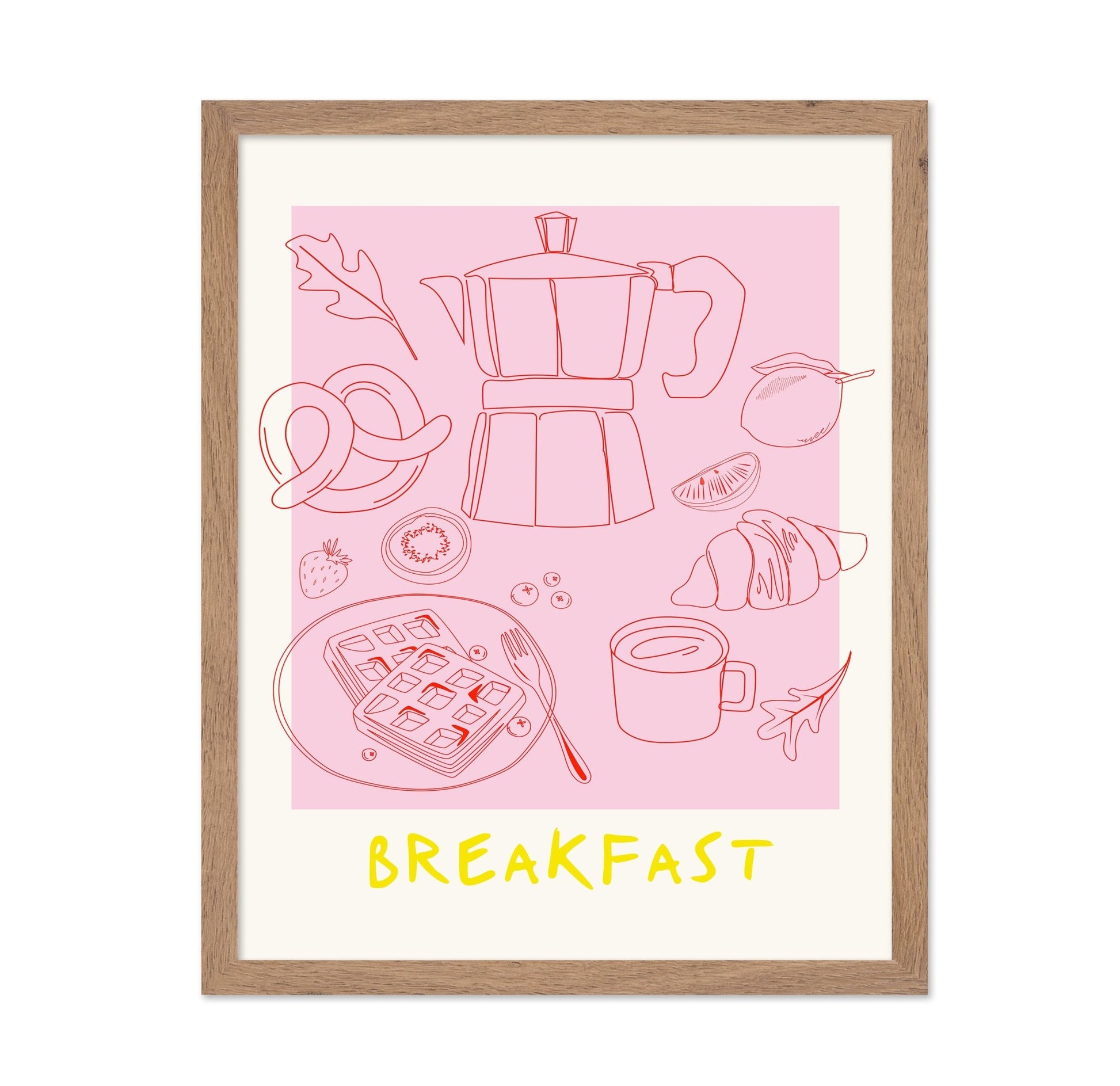 Breakfast Line Art No1