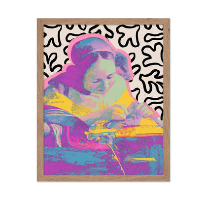 Neon Sewing Portrait