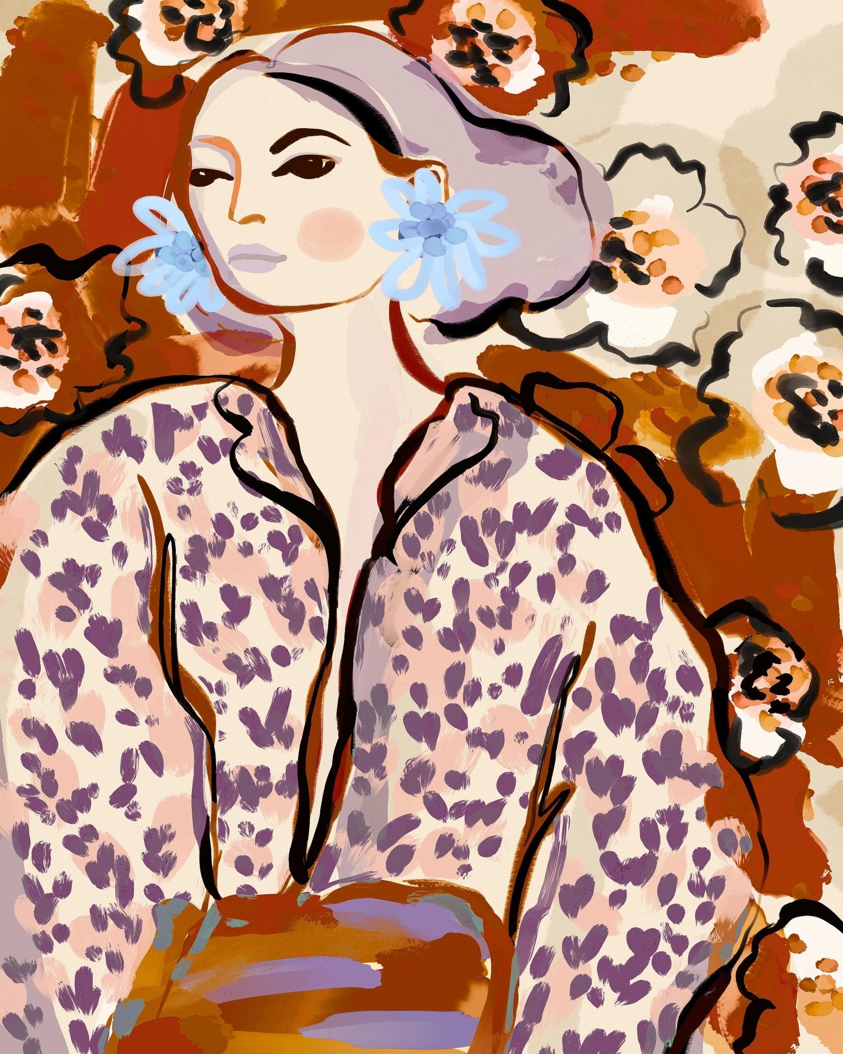 Floral Portrait Woman No2