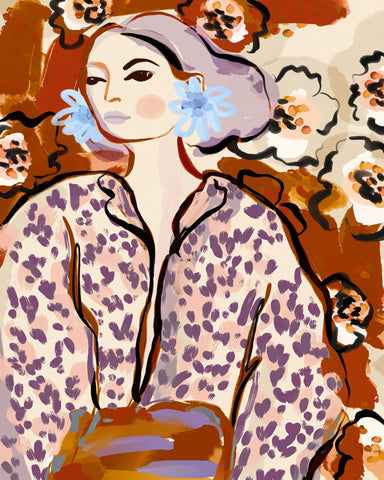 Floral Portrait Woman No2
