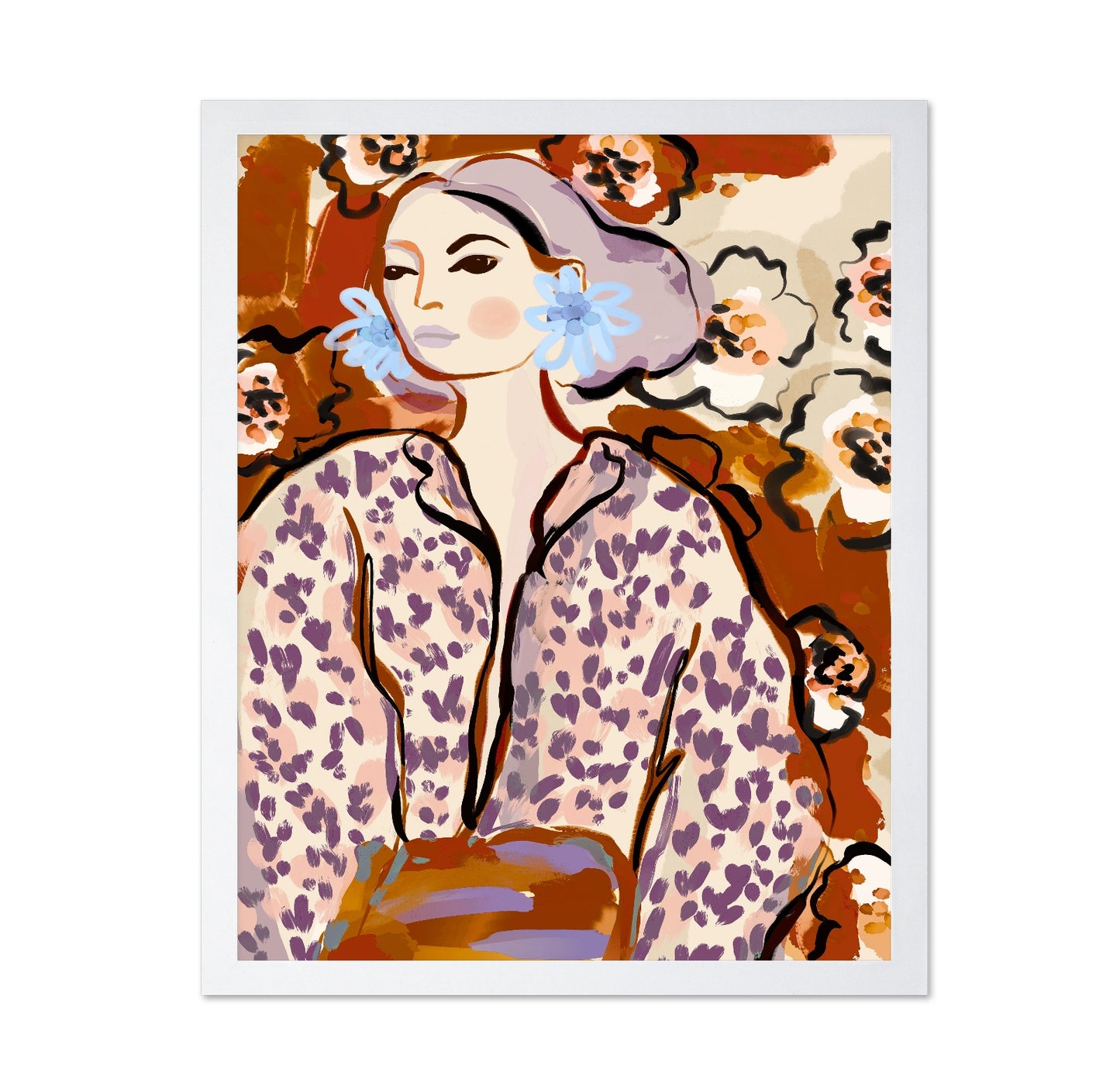 Floral Portrait Woman No2