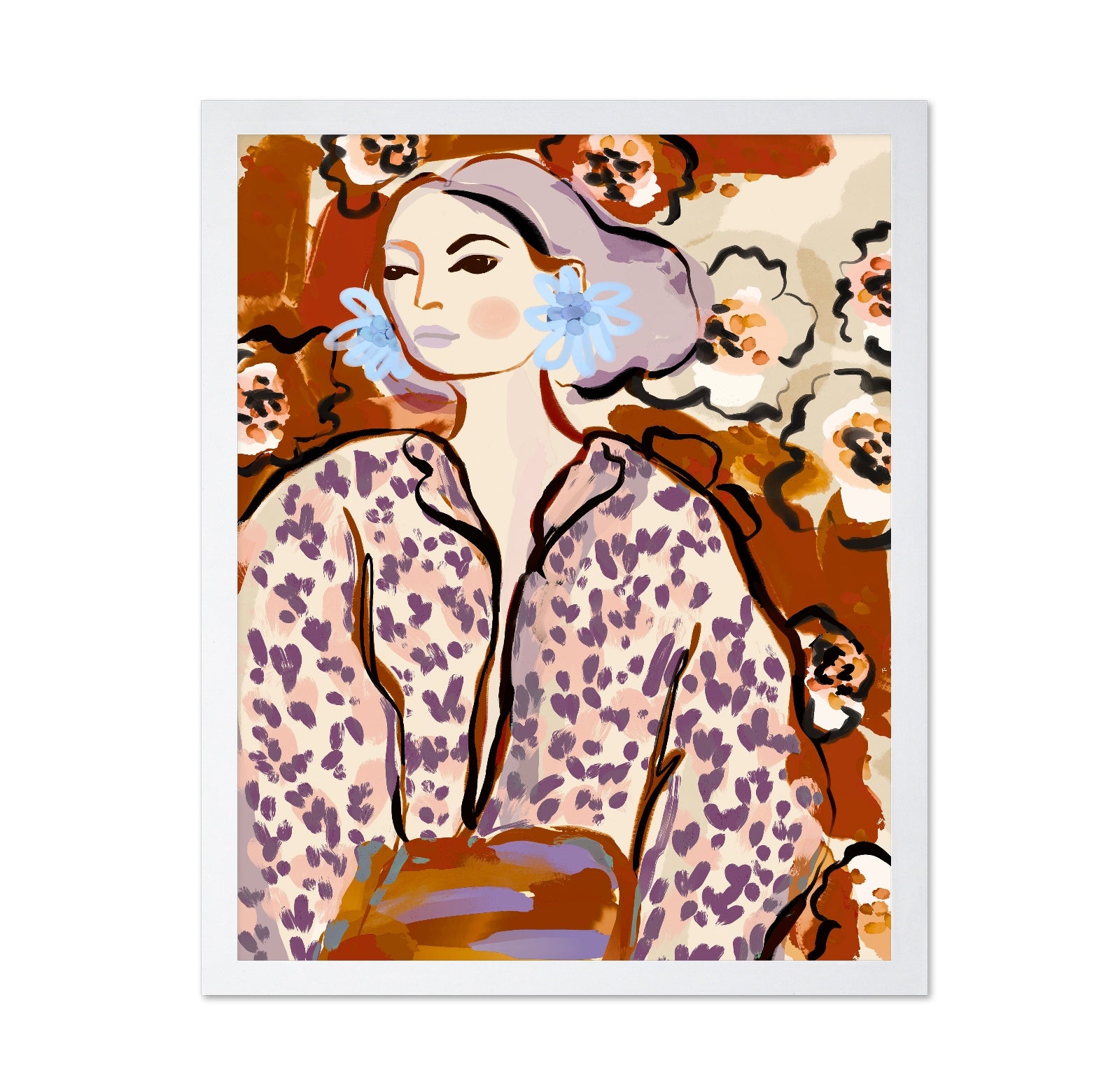 Floral Portrait Woman No2