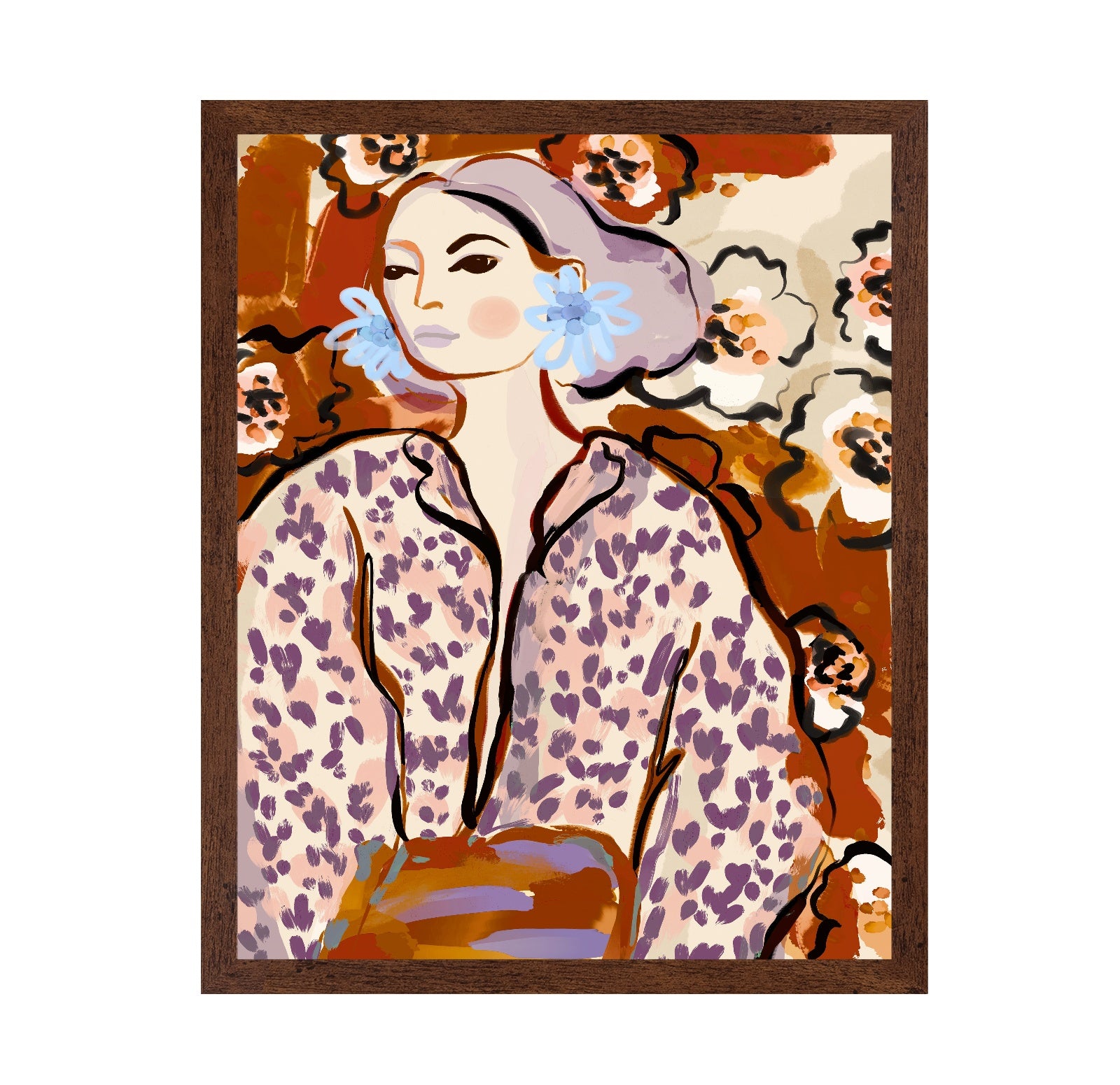 Floral Portrait Woman No2