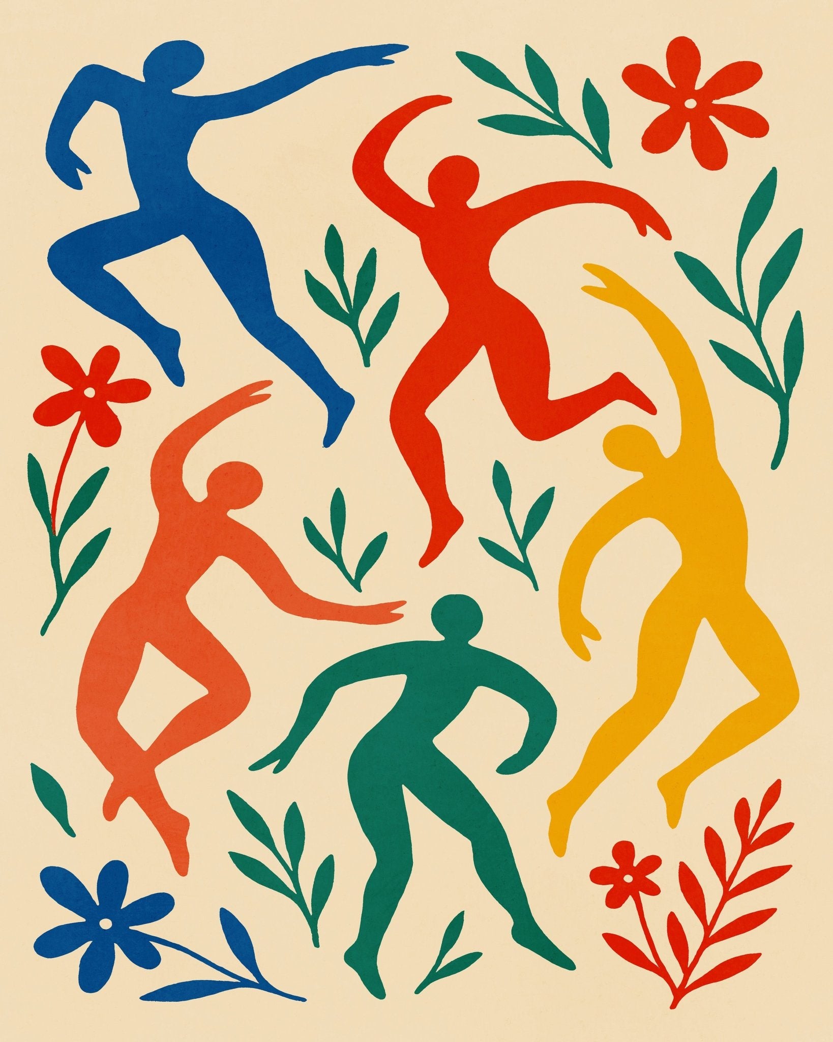 Colorful Dancing Figures
