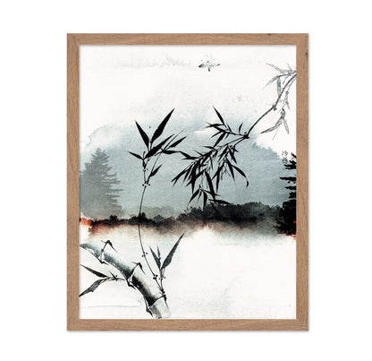 Bamboo Ink Landscape