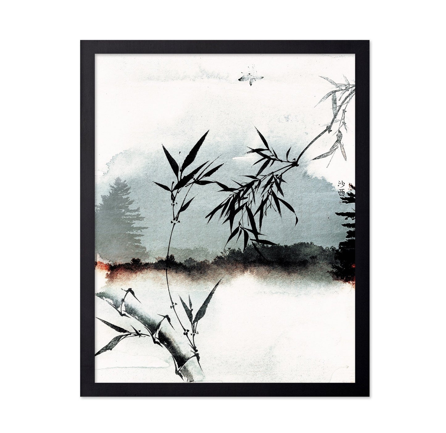 Bamboo Ink Landscape