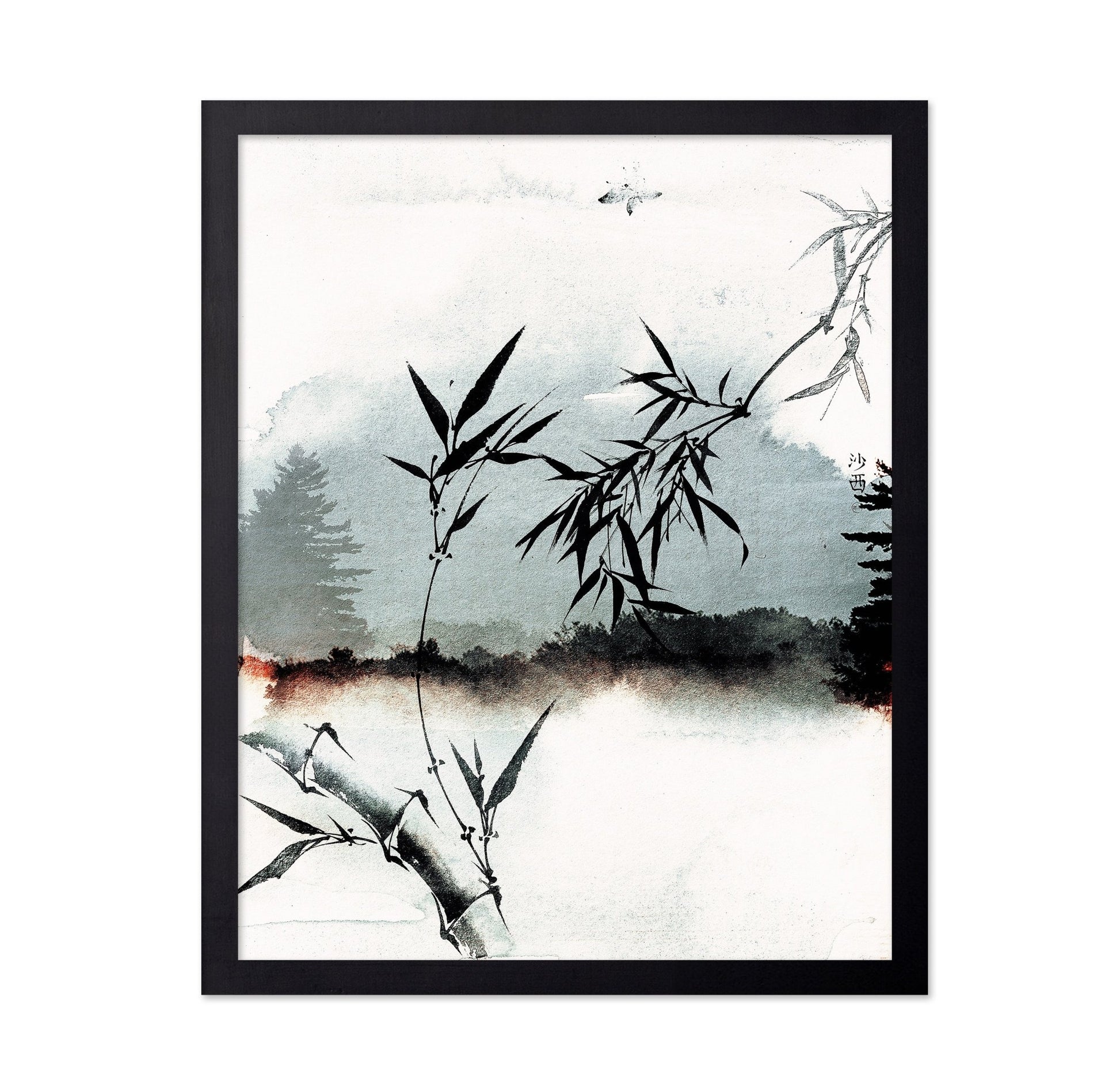 Bamboo Ink Landscape