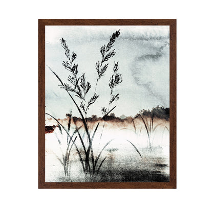 Misty Grass Landscape