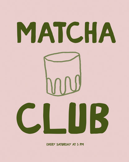 Matcha Club Poster