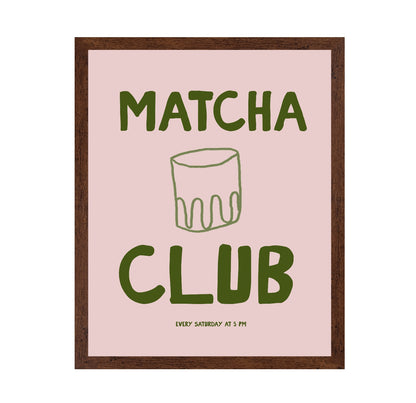 Matcha Club Poster