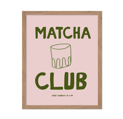 Matcha Club Poster