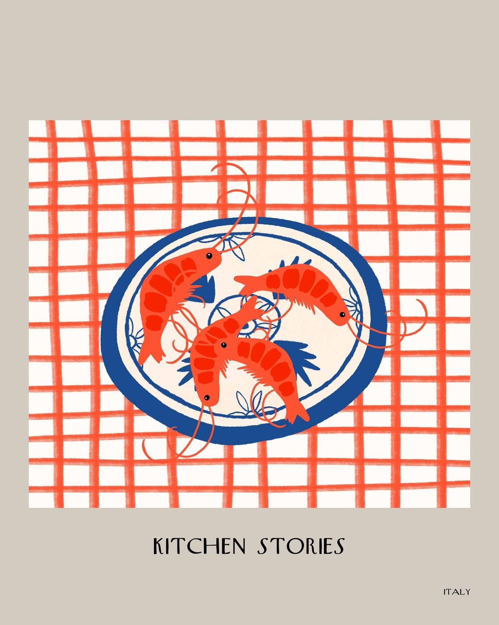 Shrimp Plate Pattern