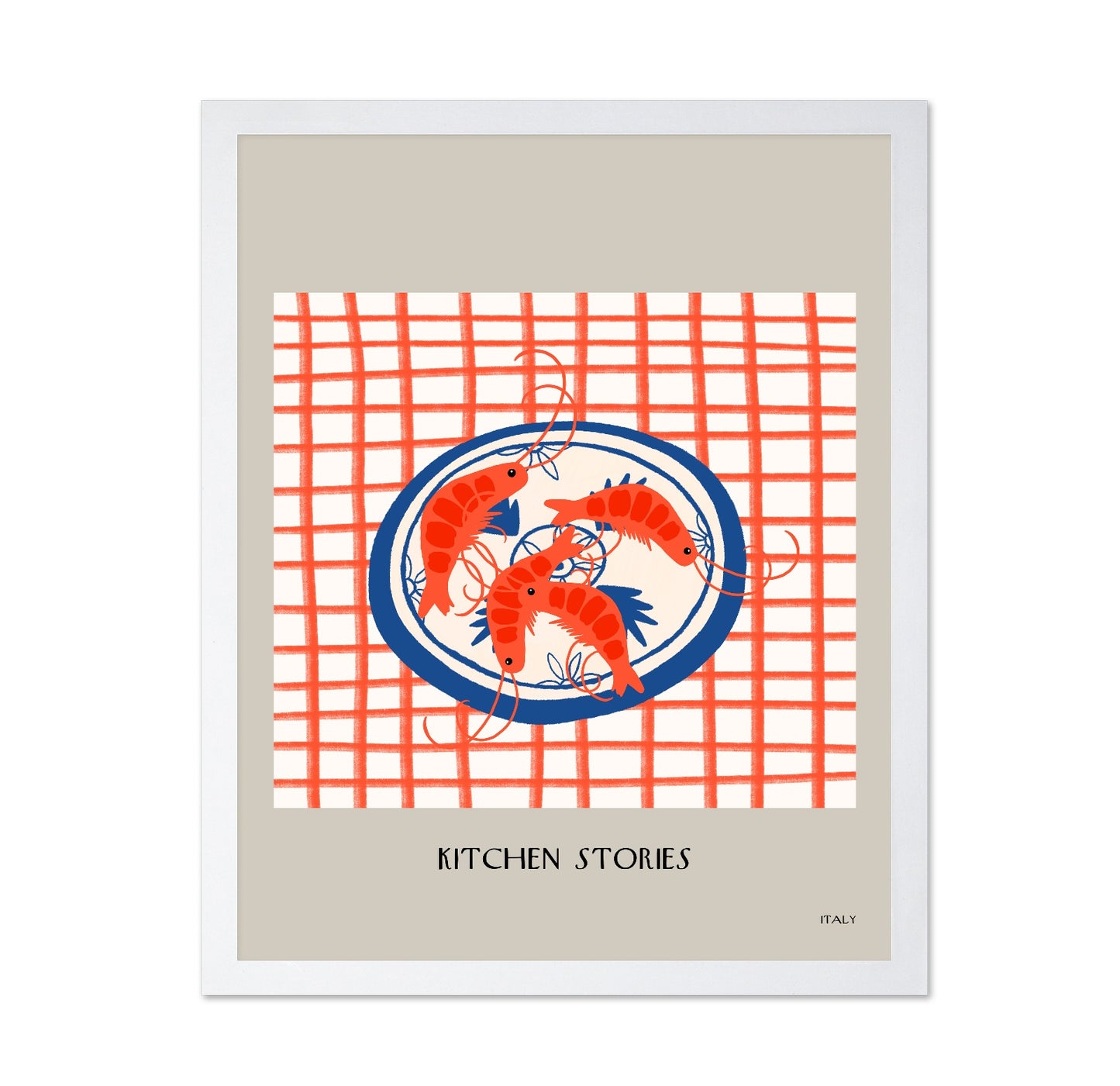 Shrimp Plate Pattern