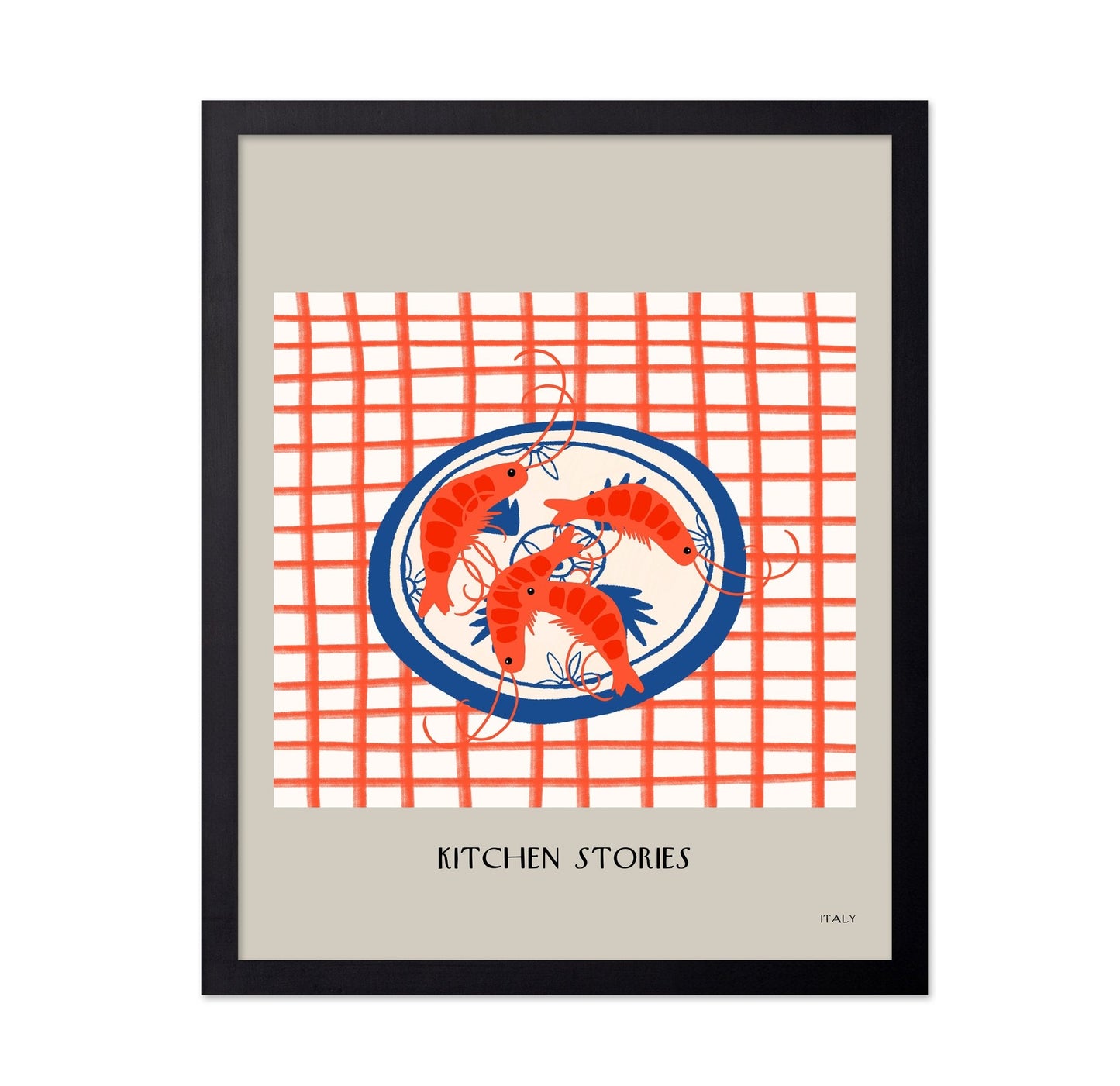 Shrimp Plate Pattern