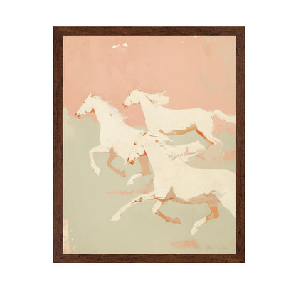 Running Horses Pastel