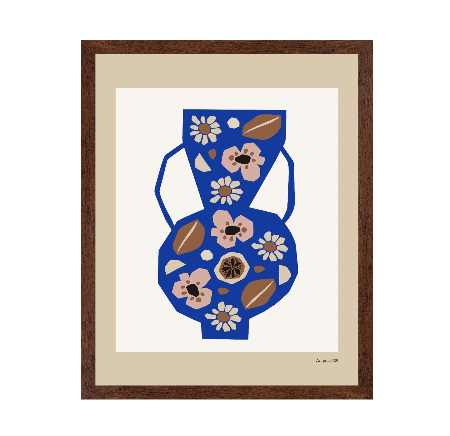 Blue Floral Vase No2