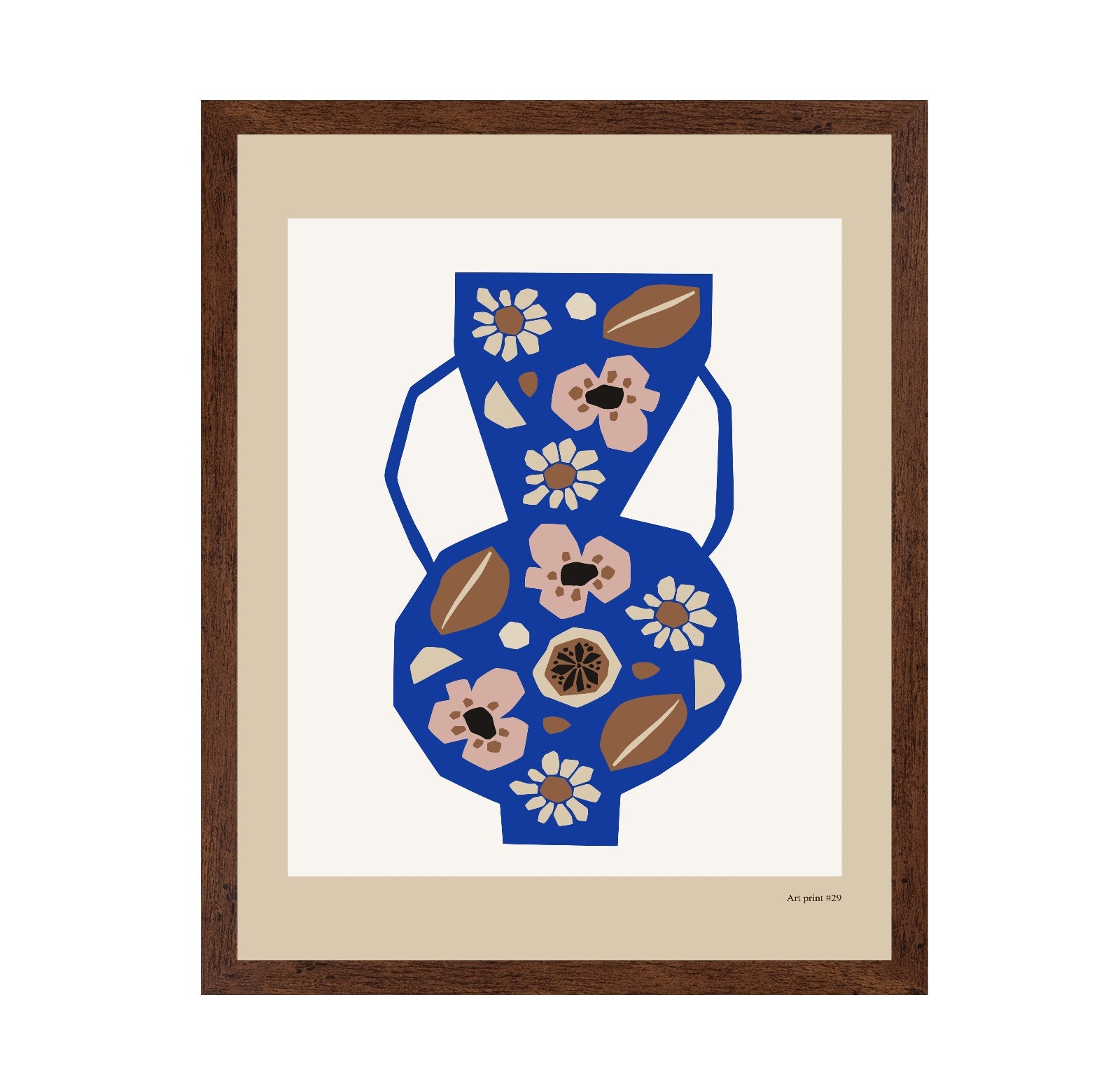 Blue Floral Vase No2