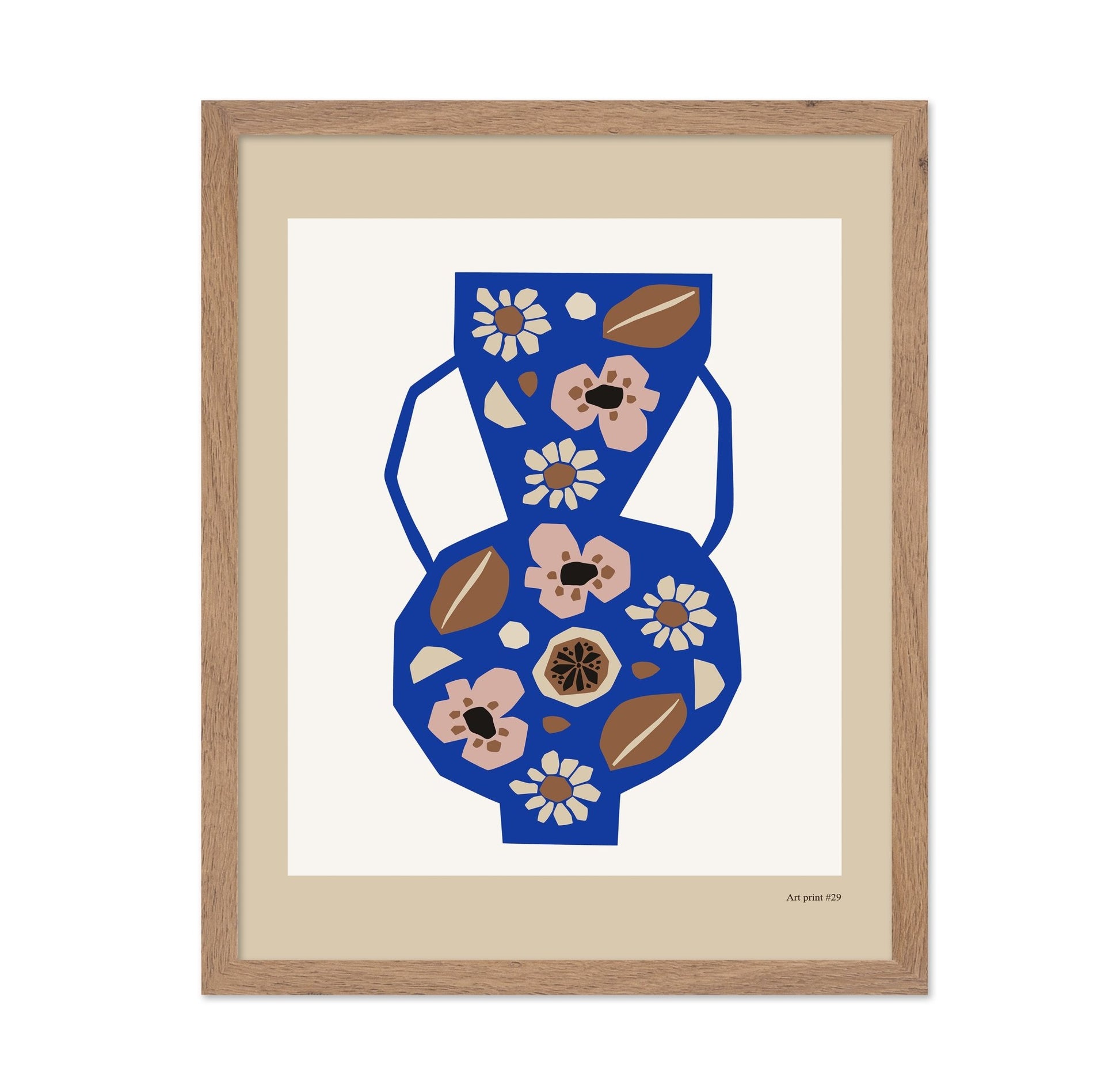 Blue Floral Vase No2