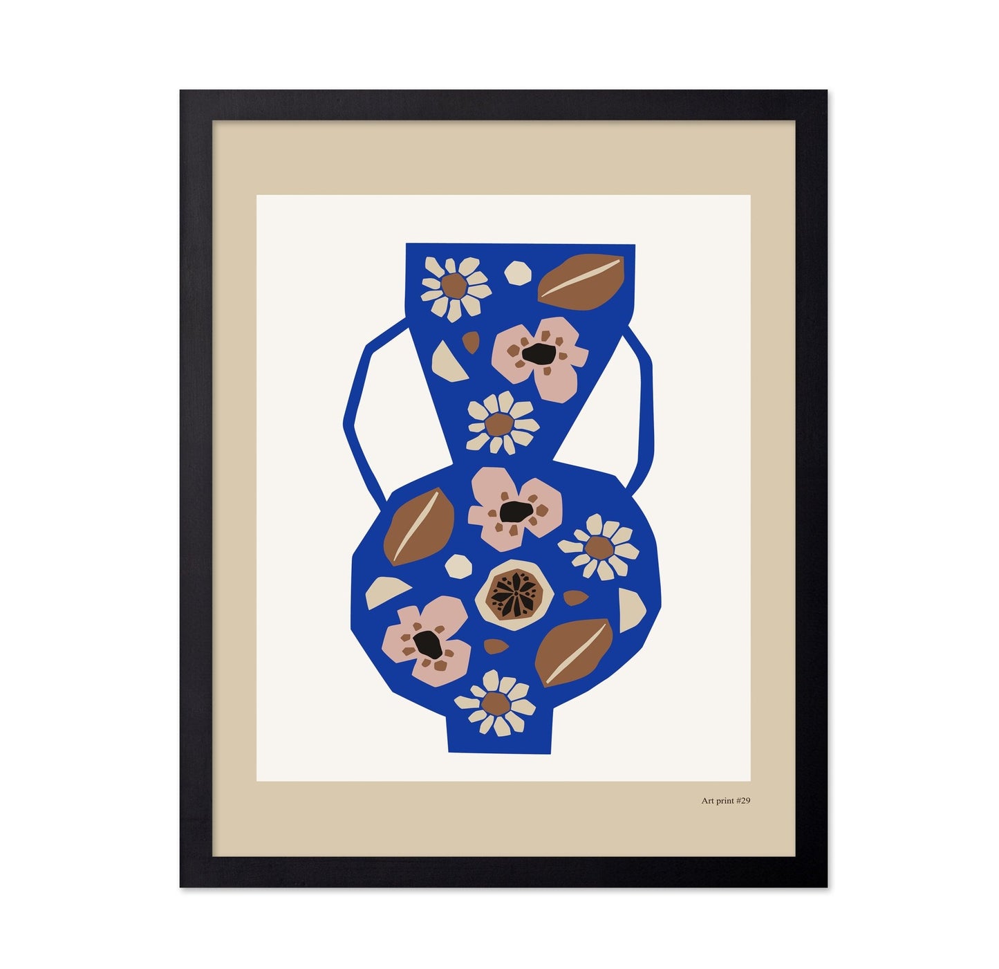 Blue Floral Vase No2