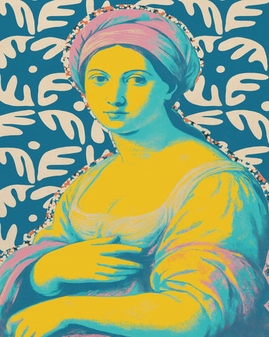 Neon Renaissance Woman