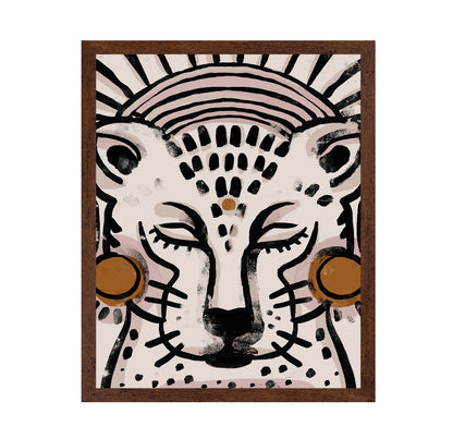 Abstract Leopard Face