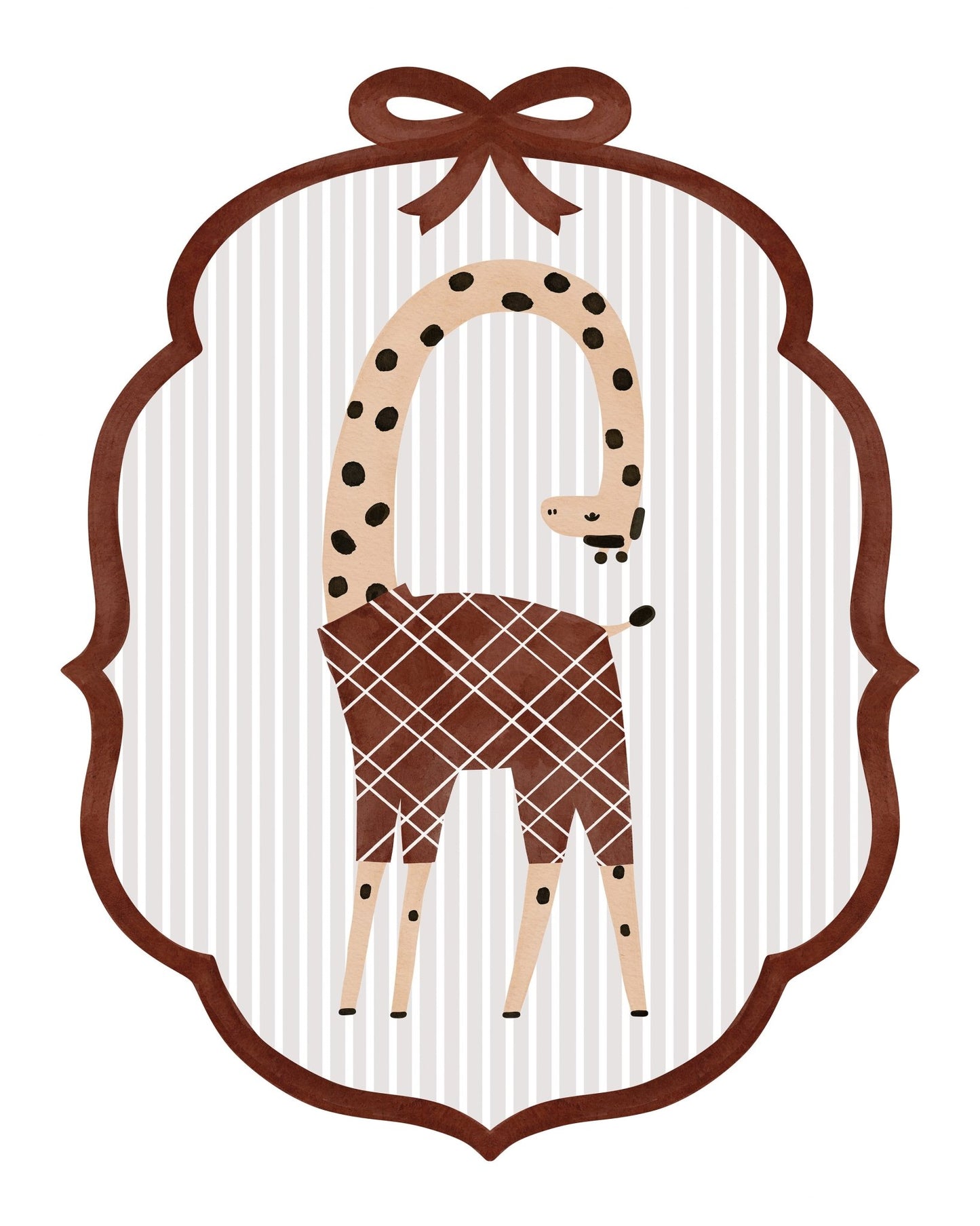 Playful Giraffe Frame