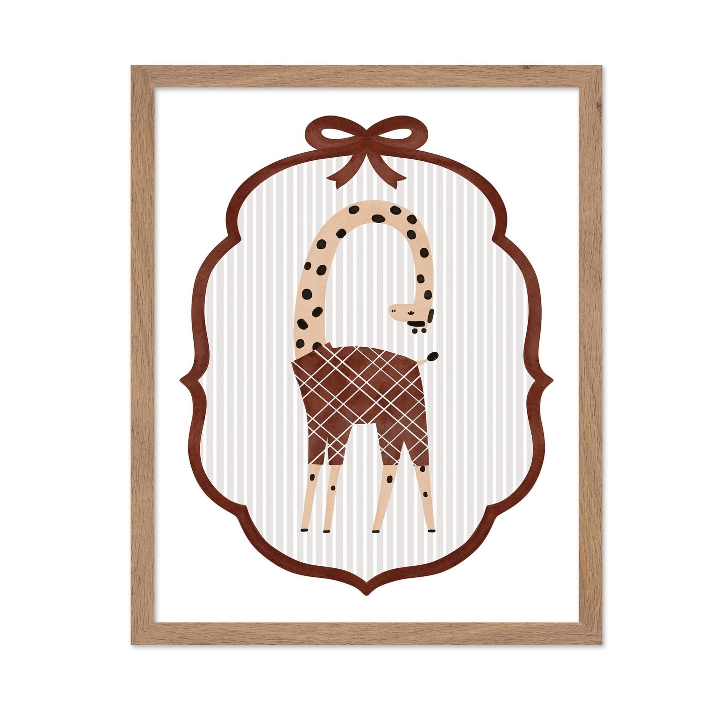 Playful Giraffe Frame