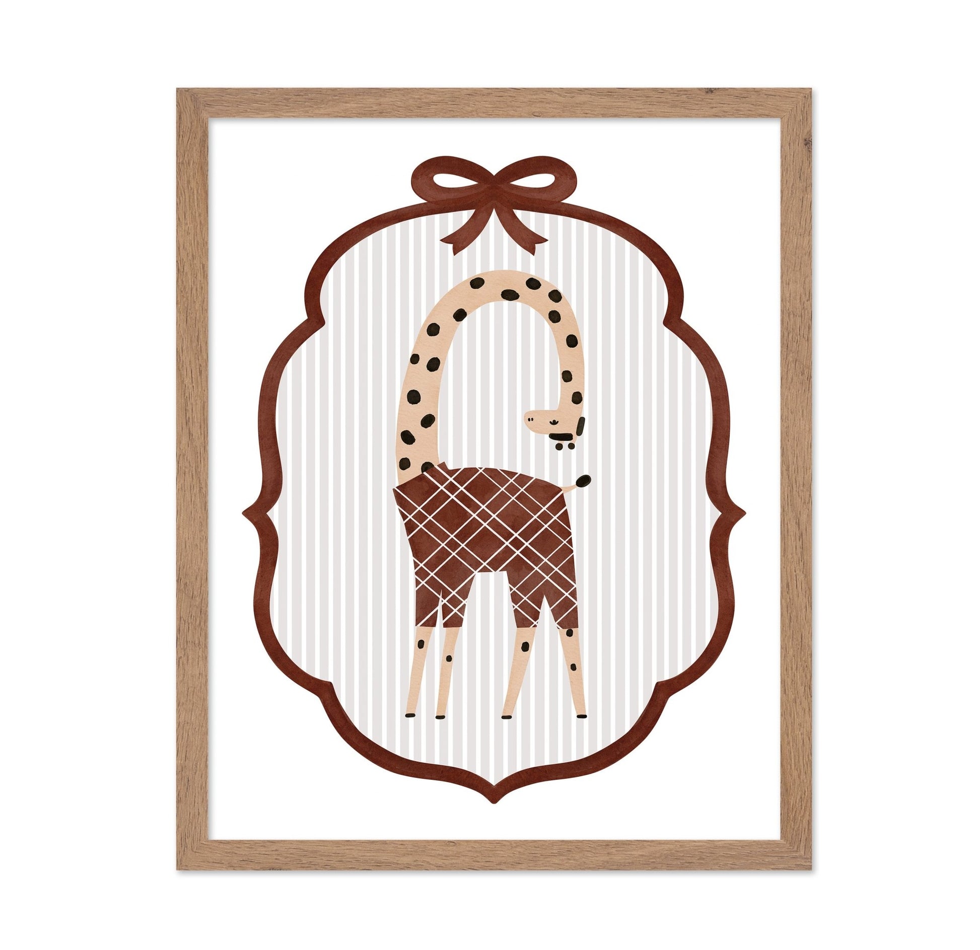 Playful Giraffe Frame